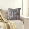 thumbnail image 6 of Pillows for Couch Hwkond Pillowcase Pillowcase With Striped Design Concealed Zip Removable Breathable And Warm No Deformation Solid Colour Cushion Cover Pillowcase,(Up to 25% Off)Gray, 6 of 6
