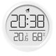 thumbnail image 1 of Reloj despertador moderno de pared shaofei con alarma temperatura y humedad color negro, 1 of 5
