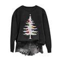 thumbnail image 4 of LangJing Christmas Sweatshirts for Women Xmas Tree Graphic Long Sleeve Holiday Tees Crewneck Pullover Tunic Tops, 4 of 7