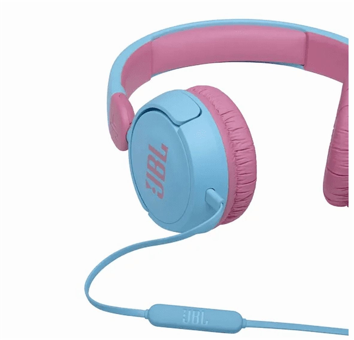 Safe Volume On-Ear Headphones with Mic Blue
