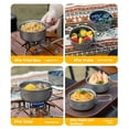 thumbnail image 7 of Titanium Coated Camping Cookware, Double-Layer Heat Insulated Bowl with Foldable Handle, Lightweight Stainless Steel Outdoor Cooking Pot, 7 of 7