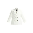 thumbnail image 2 of Scoop Women's and Women's Plus Crepe Slouchy Double Breasted Blazer, Sizes XS-4X, 2 of 5