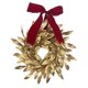 thumbnail image 4 of Corona navideña para colgar en pared, adorno para puerta de entrada, regalo para interiores, guirnalda artificial con lazo rojo dorado para, 4 of 8