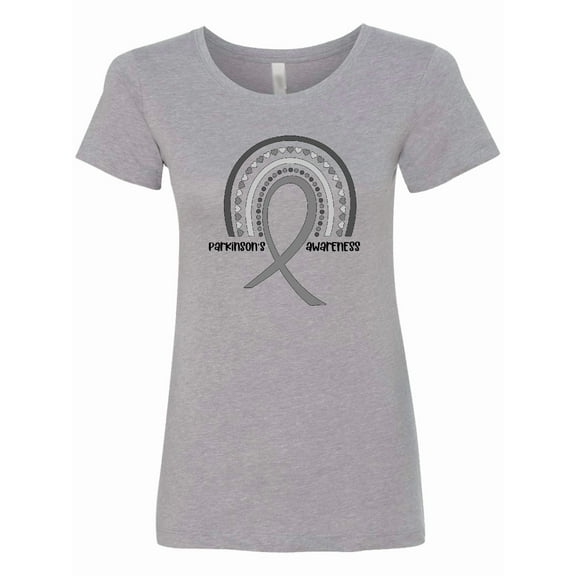 Inktastic Parkinson's Awareness Ribbon Rainbow Women's T-Shirt