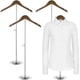 thumbnail image 1 of 4 soportes de exhibición para camisetas, de madera, altura ajustable, portátiles, para exhibición de prendas, 1 of 8