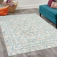 thumbnail image 2 of Geometric Decorative Rug, Triangle Grid in Ombre Galactic Effect Colors Modern Themed Geometric Mesh, Quality Carpet for Bedroom Dorm and Living Room, 6 Sizes, Pale Blue, by Ambesonne, 2 of 4