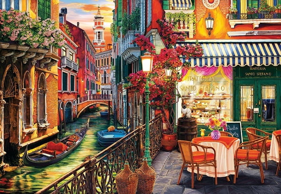 Anatolian Puzzle - Venetian Cafe - 2000 Piece Jigsaw Puzzle #3952, Multicolor