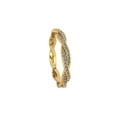 thumbnail image 3 of Natural 2.00Ct Round Cut Diamond Twist Anniversary Wedding Eternity Band Ring 14k Gold GH I1, 3 of 3