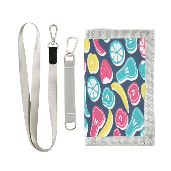 Boys' & Girls' Novelty Wallets | Men's Foldable Novelty Wallets | Prefect Gifts for Every Scene,Colorful Fruit and Vegetable Shapes