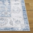 thumbnail image 5 of SAFAVIEH Arizona Alastar Medallion Polyester Area Rug, Gray/Blue, 6' x 9', 5 of 12