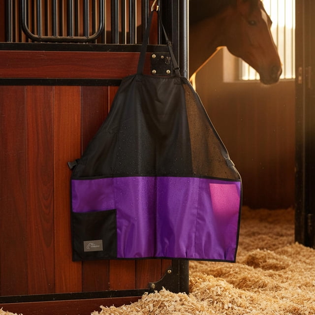 Delantal de equitación, uniforme de trabajo ecuestre, bolsillo, poliéster, ropa de trabajo, delantal de para caballos
