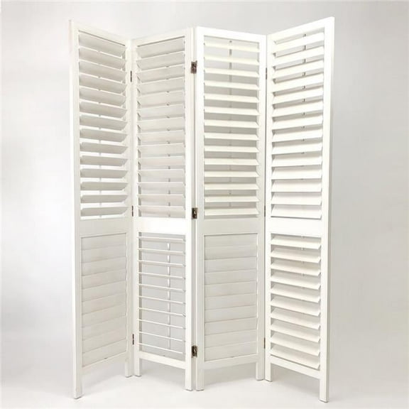 Wayborn Venetian Room Divider in Whitewash
