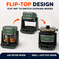 thumbnail image 2 of CHEFSPOT 3-in-1 Glass Air Fryer, Indoor Grill and Hot Pot Cooker, 4.8 Qt, 1300W, 8 Presets, 2 of 9