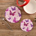 thumbnail image 2 of Butterfly 2 Pack Pot Holders Trivets, Heat Resistant Hot Pads for Kitchen Table Decoration Trivets for Hot Dishes/Pot/Bowl/Teapot/Kitchen Hot Pads Trivets, 7" + 9.45", 2 of 7