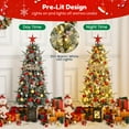 thumbnail image 6 of Ataucjin 3 FT Christmas Tree，Pre-Lit Christmas Tree with 78 Battery-Operated Warm White Lights, Artificial Christmas Tree with Potted Base, 6 of 7
