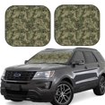 thumbnail image 1 of Saiise Green Snake Skin for Foldable Car Sun Shades (2-Pack) Offer Sun Protection with an Easy-fold Design for Convenient Windshield Shading-Medium, 1 of 6