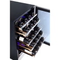 thumbnail image 6 of Sollevare BIWC-150B Stainless Steel 46 Bottle Pro-Style Dual Zone Freestanding & Built in Wine Cooler, Silver, 6 of 8