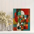 thumbnail image 2 of Qisvanset Geometric Village Abstract Canvas Print 12x16 Inch Home Wall Decor, 2 of 8