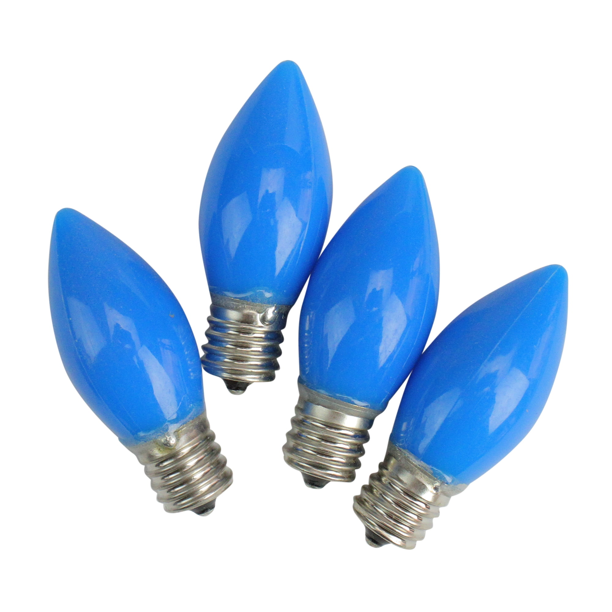 Sienna Pack of 4 Opaque Blue C9 Christmas Replacement Bulbs
