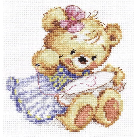 UPC: 4610009341460 | Teddy Bear I love to embroider! 0-93 Counted Cross-Stitch kit by Alisa Brown