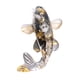 thumbnail image 4 of Figura de pez koi, mini estatua de pez coleccionable de Feng Shui, escultura de resina, suerte Negro, 4 of 8