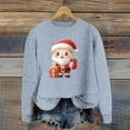 thumbnail image 2 of Buigttklop Christmas Sweatshirts for Women Kawaii 3D Santa Claus Sweatshirt Funny Gifts Long Sleeve Crewneck Cute Graphic Tops, 2 of 4
