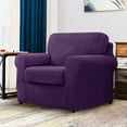 thumbnail image 2 of CHUN YI Stretch Checks Spandex Sofa Cover Separate Backrests Cushions Cover Slipcover, 2 of 5