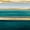 Parallel Lines On Teal, variant on Elephant Stock Sunburst Rising On Black Wall Art - Horizontal Multi Panel Canvas - Living Room Wall Decor - Abstract Multi Panel - Black And Gold Decor By Abby Young - 23" x 14"