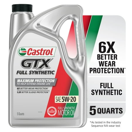Castrol GTX Full Synthetic 5W-20 Motor Oil  5 Quarts