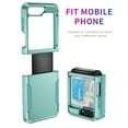 thumbnail image 5 of Dteck for Samsung Galaxy Z Flip 5 Case with Back Screen Protector, Heavy Duty Hybrid Shockproof Rugged Protective Phone Cover with Hinge Protection for Samsung Galaxy Z Flip5 5G,Mint, 5 of 7