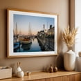 thumbnail image 4 of Docked in Santa Barbara - Santa Barbara California Photography Harbor Boat Coastal Sunset Ocean Scenic Oak Framed Wall Art Print 12 x 16 inches, 4 of 6