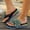 Green, variant on Floral Rainbow Sandals For Women Summer Colorful, Platform Vacation Shoes Lightweight Comfort, Open Toe Casual Footwear Non Slip Sole, Soft Cushioned Beach Daily Essentials