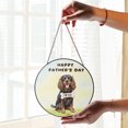 thumbnail image 2 of Cute Boykin Spaniel Loves Dad Happy Father's Day Stained Glass Suncatcher Dog Lover Window Hanging Sign Decor - 12008, 2 of 5