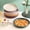 #201A, variant on Large Anti Fall Round Vegetable and Snack Plate, Dining Table Bone and Garbage Serving Dish, Salad Plate with Deep Edges to Prevent Spills, Durable Ceramic for Everyday Use