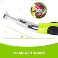 thumbnail image 3 of Paquete de 2 cortaúñas profesionales para mascotas, tijeras para garras de gato, cabezal de corte único de 25 grados, ideal para perros pequeños, cachorros, gatos y conejos Rojo Verde, 3 of 5