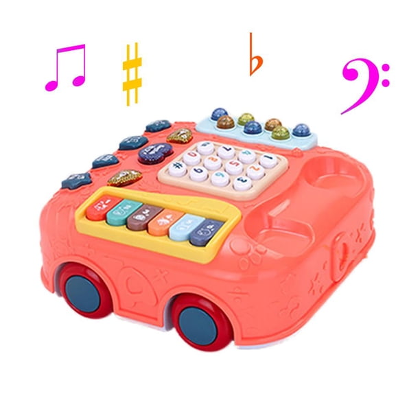 Teléfono De Juguete 5 En 1 Para Bebé, Juguete Para Niños, Coche De Juguete, Teléfono De Juguete Musical Para Bebé, Regalo De Año Nuevo De Navidad Guardurnaity FN007096-02