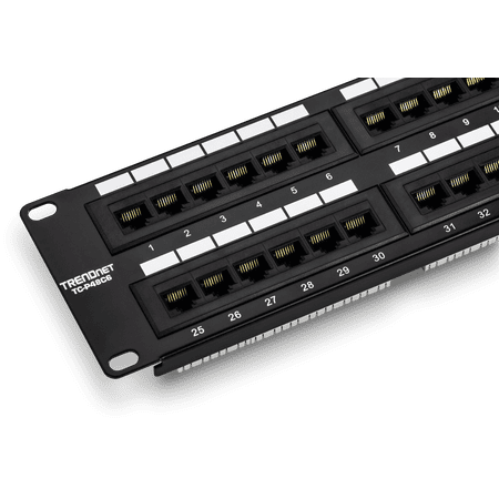 UPC: 0710931401219 | TRENDnet TC-P48C6 Cat6 48-port Unshielded Patch Panel