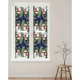 thumbnail image 2 of Navy Blue Snowman Christmas Window Privacy Film Stained Glass Window Film Decorative Windows Cover Static Windows Cling for Glass Xmas Tree Snowflake Winter Birds Stickers for Bathroom 17.7"x78.7", 2 of 7
