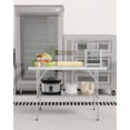 thumbnail image 4 of Yesfashion Stainless Steel Folding Table 48" x 24" with Undershelf, [NSF Certified][Heavy Duty] Commercial Kitchen Prep Table for Home, Restaurant, Hotel, 4 of 6