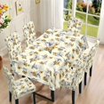 thumbnail image 2 of TSOVTHRID Hummingbird Sunflower Print Table Cover and Chair Slipcovers Set of 7, Removable Rectangle Tablecloth with Dining Chair Covers, Furniture Protectors, Machine Washable, 2 of 6