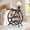 Gray, variant on Fnova Side Table with Circular Metal Frame, End Table with 4-Tier Shelves for Living Room, Brown