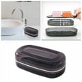thumbnail image 2 of TIELUTT Soap with Lid Soap Double Soap Travel Portable Drain Storage Dormitory Soap Rack Towel Racks for Bathroom Bath Towels Set Bathroom Organizers And Storage Towel Rack Wall Mounted Bathroom Decor, 2 of 8