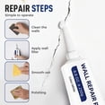 thumbnail image 5 of 2026 New Efficient Drywall Repair Kit with Scraper, Quick Drying Wall Mending Agent for Holes & Cracks, White Spackle Wall Repair Paste for Drywall, Plaster, DIY Fix (2 PCS), 5 of 6