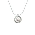 thumbnail image 2 of Delight Jewelry Cheer Heart with AB Crystal Hockey Ring Charm Necklace, 18", 2 of 4