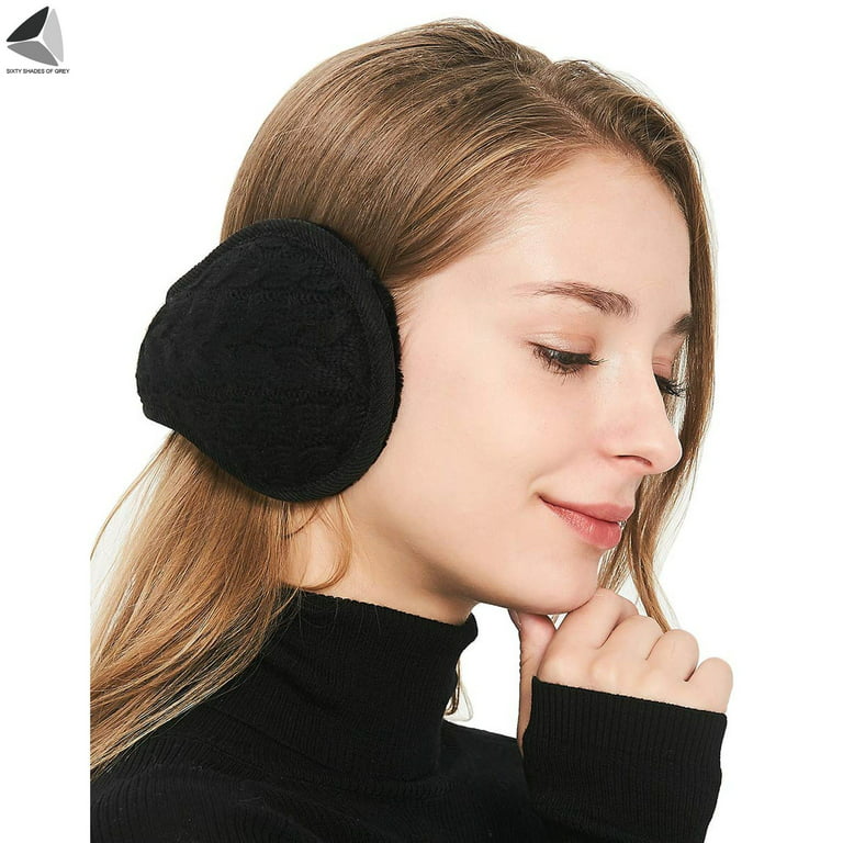 2 Ear Muffs Winter Ear warmers Fleece Earwarmer Mens Womens Behind the Head  Band – Moda pé no chão