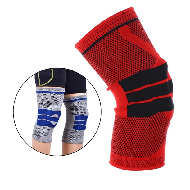 Rodillera Rodillera Estabilizador Deportivo de Silicona Rodilleras Soporte para Actividades Que Implican Una de Estrés en Las Rojo XL XL rojo Yinane Rodillera deportiva