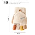 thumbnail image 2 of Guantes de invierno con medio dedo, guantes tejidos con solapa de terciopelo, encantadores guantes bordados de arcoíris, 2 of 5