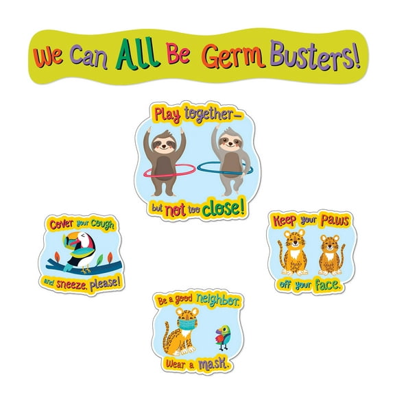 Bulletin Board Set-One World-Germ Busters (9 Pcs)