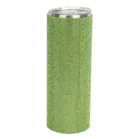 

XM Culture 20oz/600ml Water Bottle Creative Leak-proof Stainless Steel Rhinestone Studded Straw Cup Household Supplies