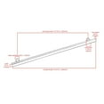 thumbnail image 2 of CKP #1550 Newport Collection 13-7/8 in. (352mm) Square Bar Pull, Amber Gold, 2 of 4